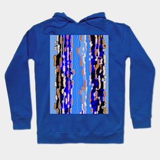 Bush Ants Abstract Digital Var 8 solid background Hoodie